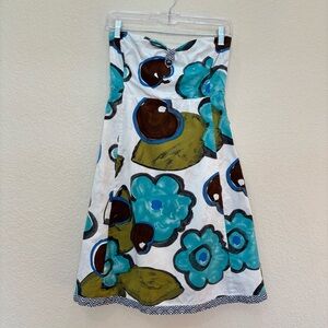 Maeve | Anthropologie Ariyeh Floral Strapless Dress Size 2